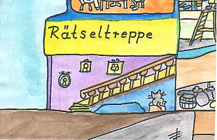 R&auml;tseltreppe